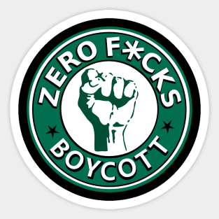 Star Bucks Boycott Sticker